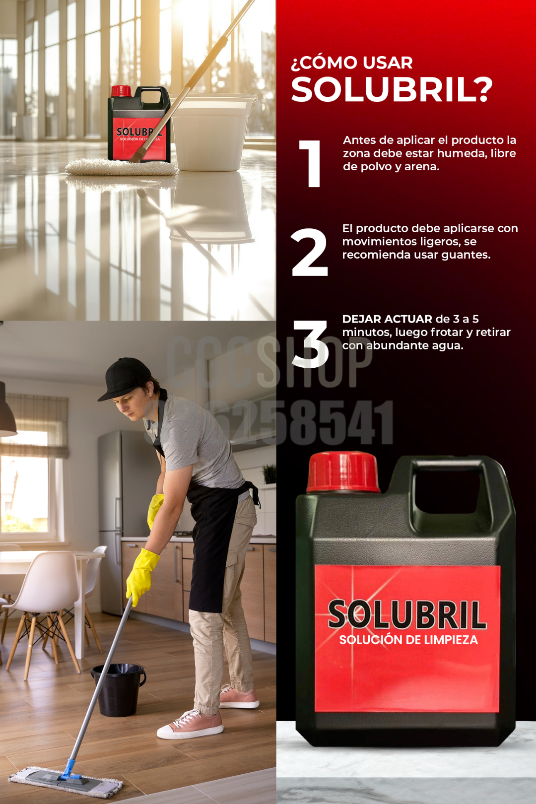 SOLUBRIL - SOLUCIÓN EN LIMPIEZA - 1 LITRO